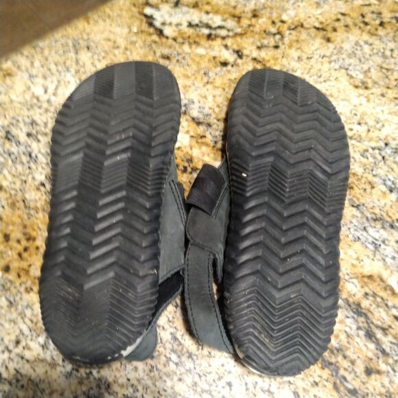 Sorel Out N About Plus Sandals Leather Thong Slingback Black Women's Sz 7.5 - Picture 8 of 12